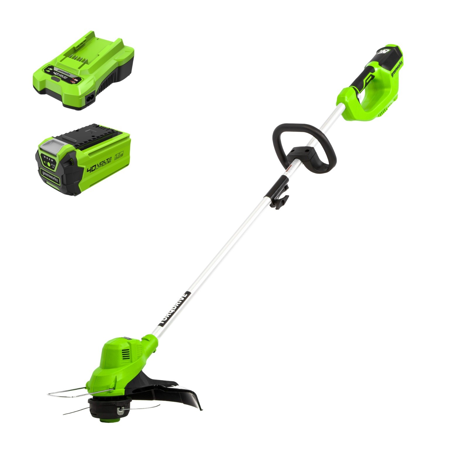 Greenworks 40V Cordless 15inch String Trimmer w/ 2Ah Battery & Charger