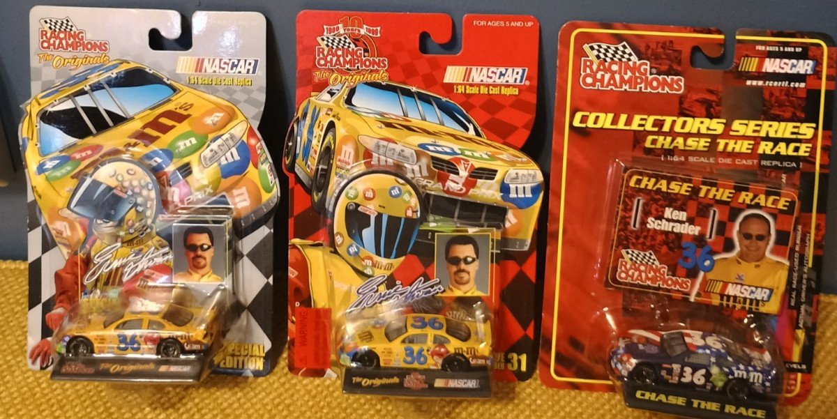 Racing Champions brand Nascar M&M Cars Lot of 3 Racing Champions brand Nascar M&M Cars Lot of 3