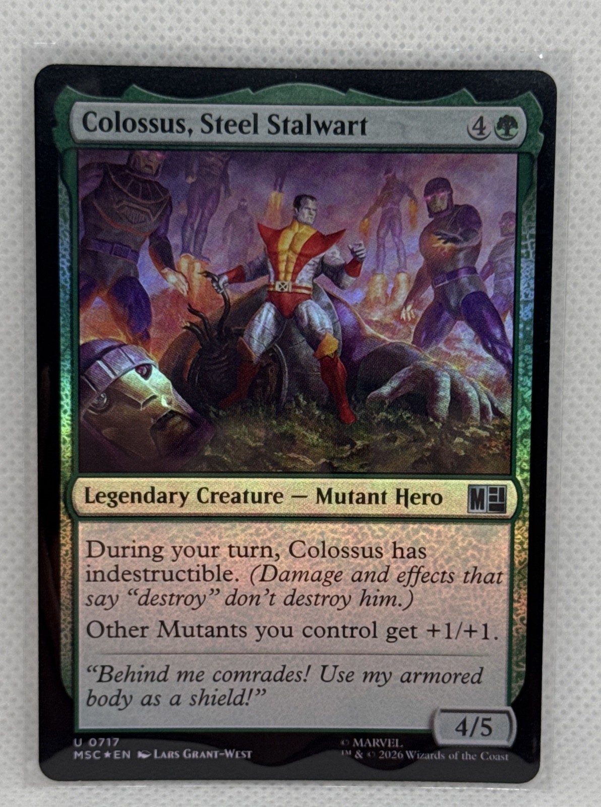 Colossus, Steel Stalwart Commander: Marvel Super Heroes Foil 717
