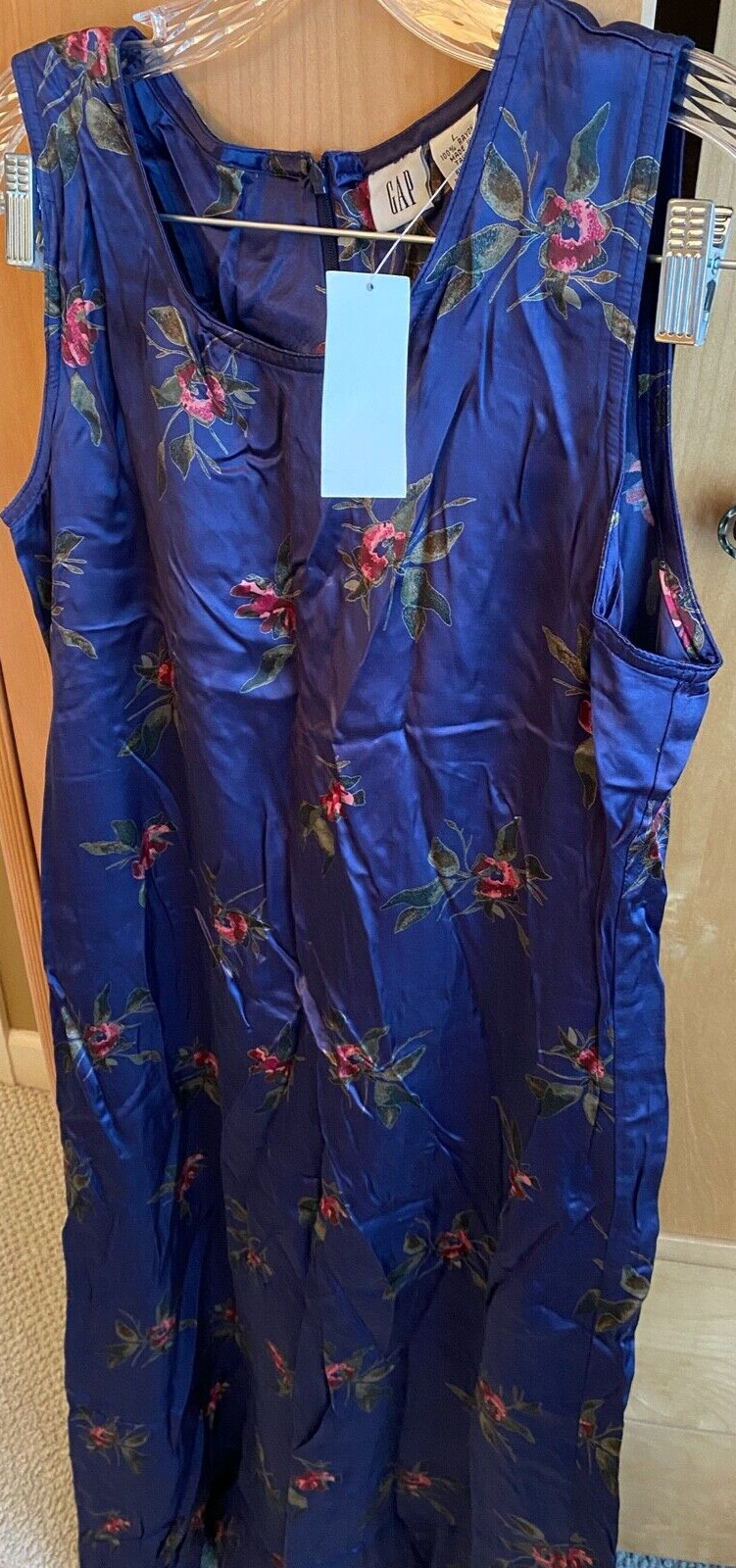 NWT GAP DRESS WOMENS SZ L FLORAL MIDI 