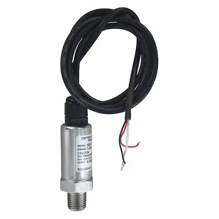 Dwyer Instruments 628-12-Gh-P1-E1-S1 Transmitter, 0 To 200 Psi, 36 In Lead