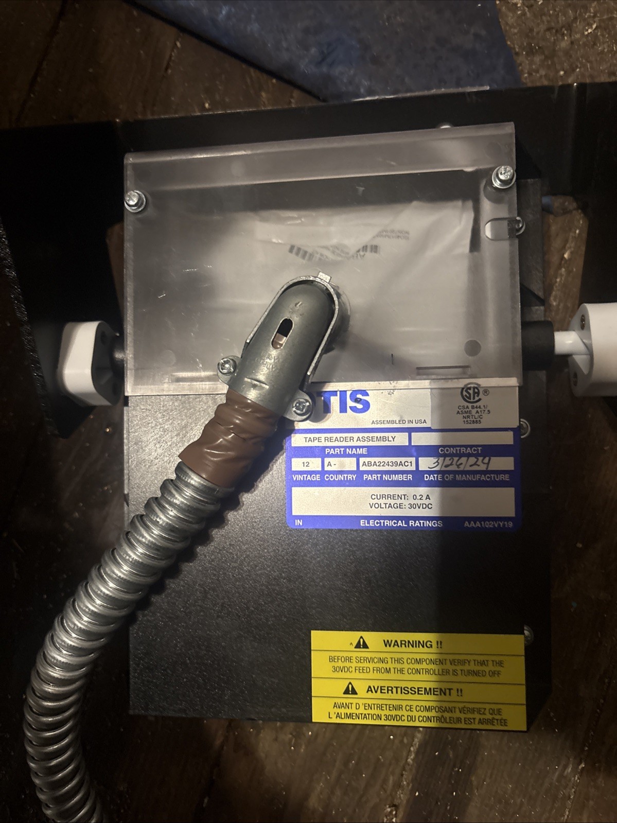 Otis Elevator Aba22439ac1 Tape Reader