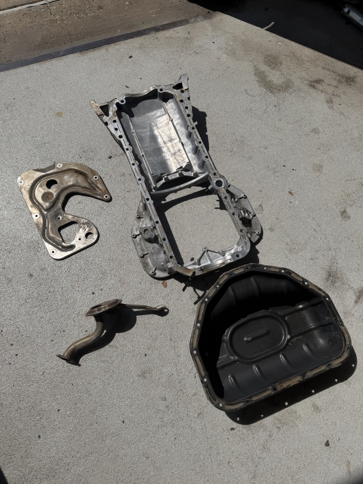 98-05 Lexus Toyota 2jz Complete Front Sump Oil Pan With Hardware IS300 GS300