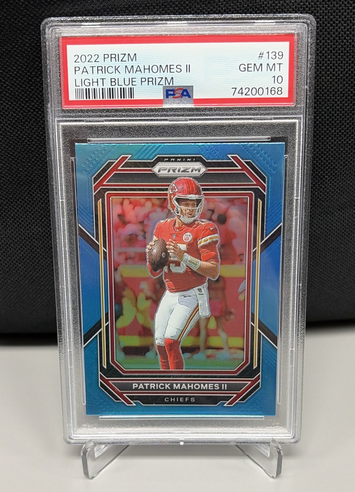 2022 Panini Prizm - Patrick Mahomes II #139 Light Blue Prizm