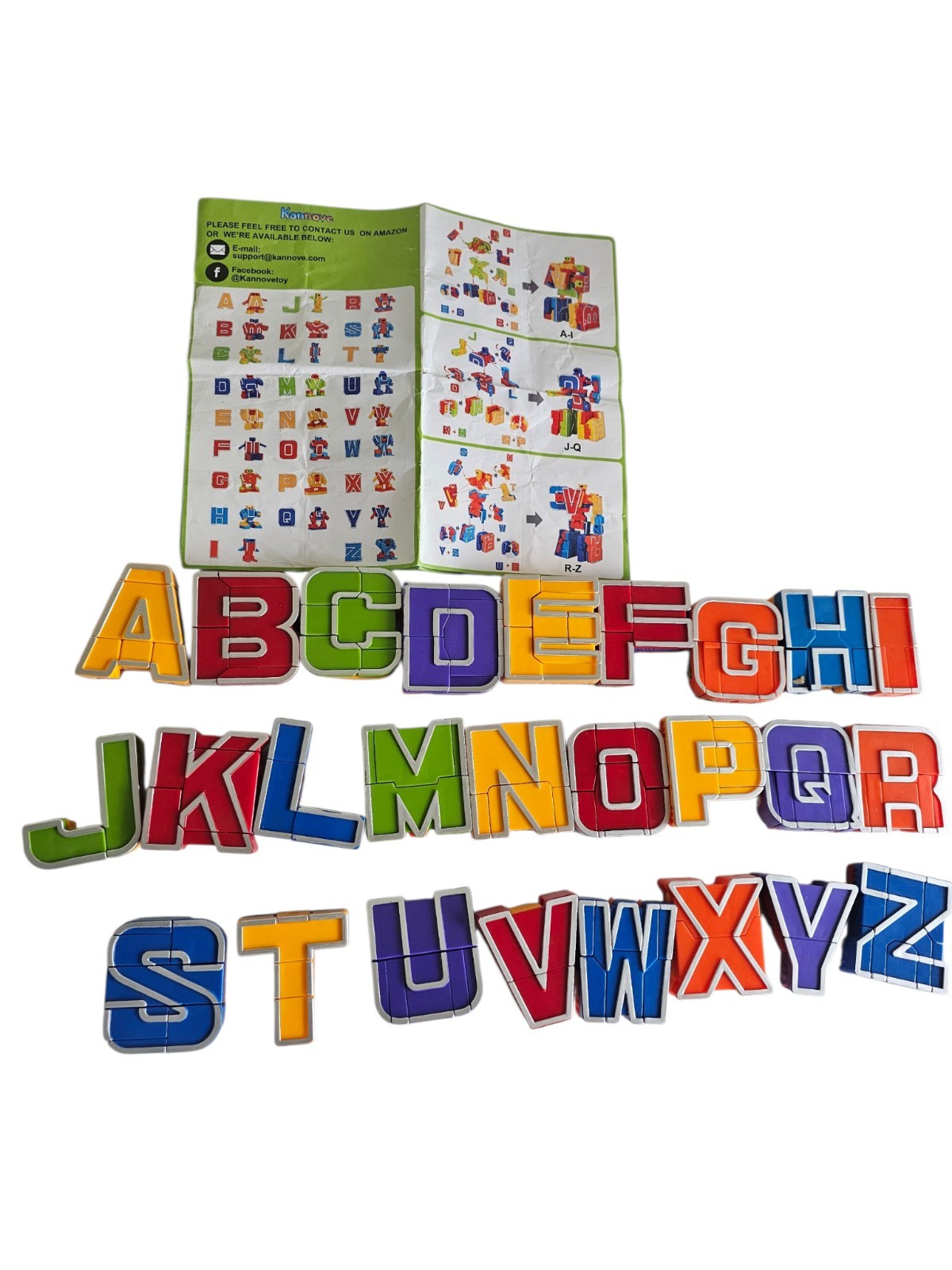 ALPHABLOCKS Alphabet Character Set for Kids Transforming And Combining Robots ALPHABLOCKS Alphabet Character Set for Kids Transforming And Combining Robots