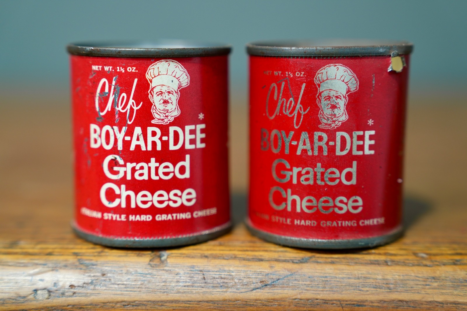Vintage Chef Boyardee Pizza Cheese tin Can Italian Food Spaghetti Antique Vintage Chef Boyardee Pizza Cheese tin Can Italian Food Spaghetti Antique