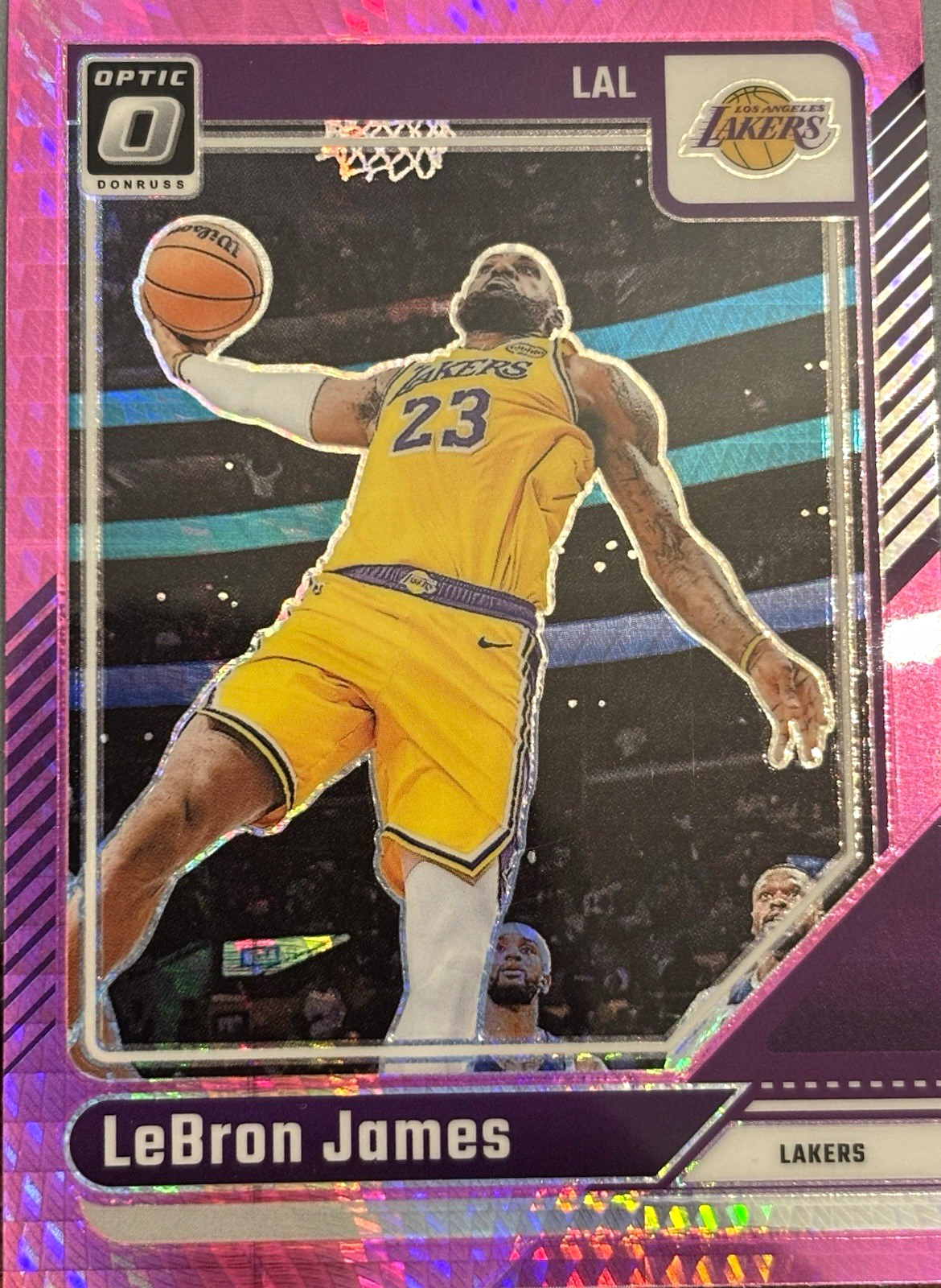 🏀 2024-25 Donruss Optic LeBron James #148 Pink Glitter Prizm 275‼️ 🏀 2024-25 Donruss Optic LeBron James #148 Pink Glitter Prizm 275‼️