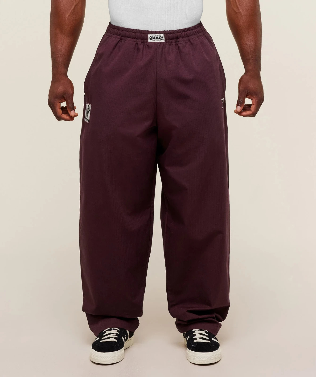GYMSHARK Straight Leg Pumper Pants Cherry Purple Size M (NWT)