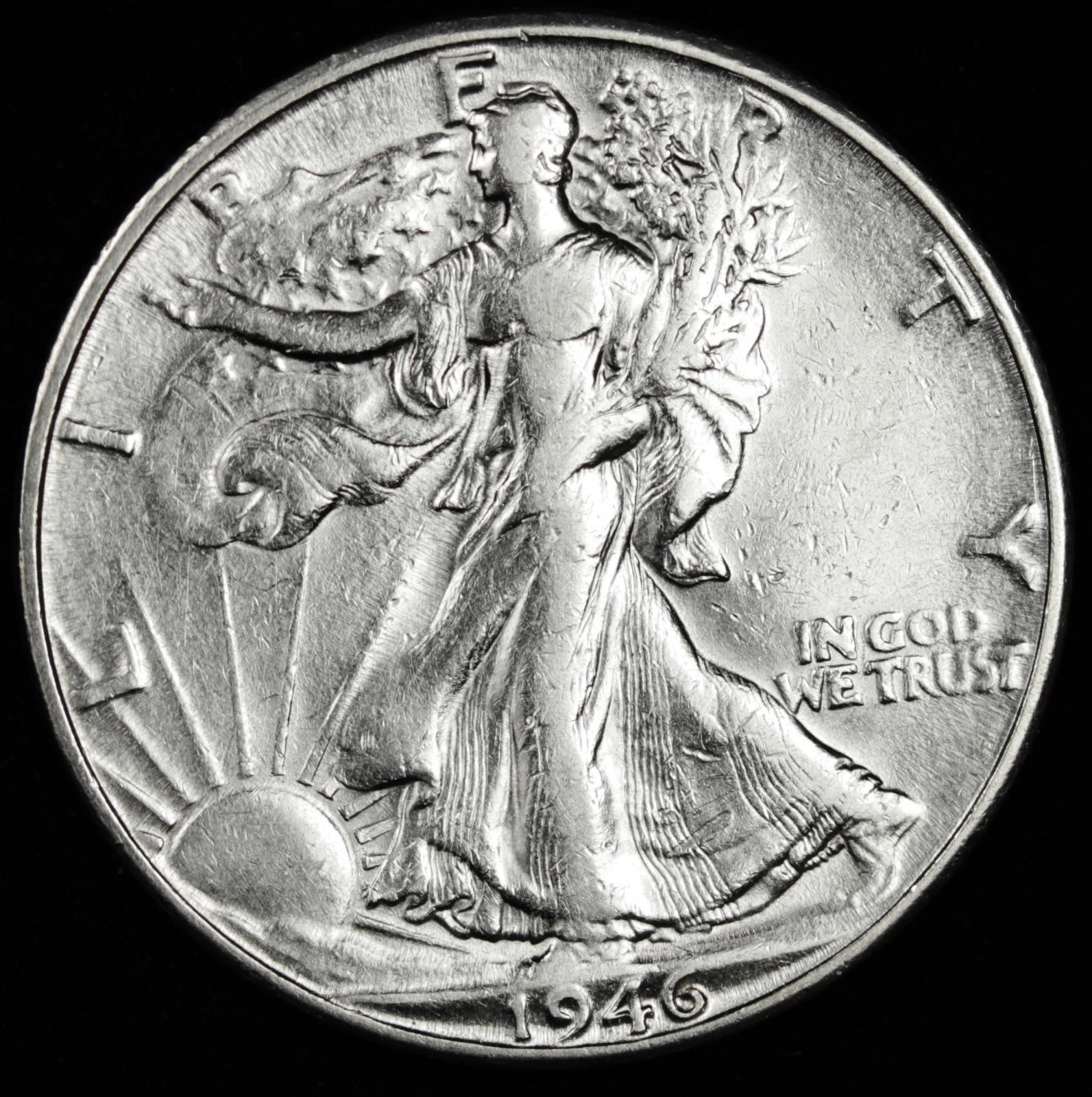 1946-D Walking Liberty Half Dollar High Grade Inventory A