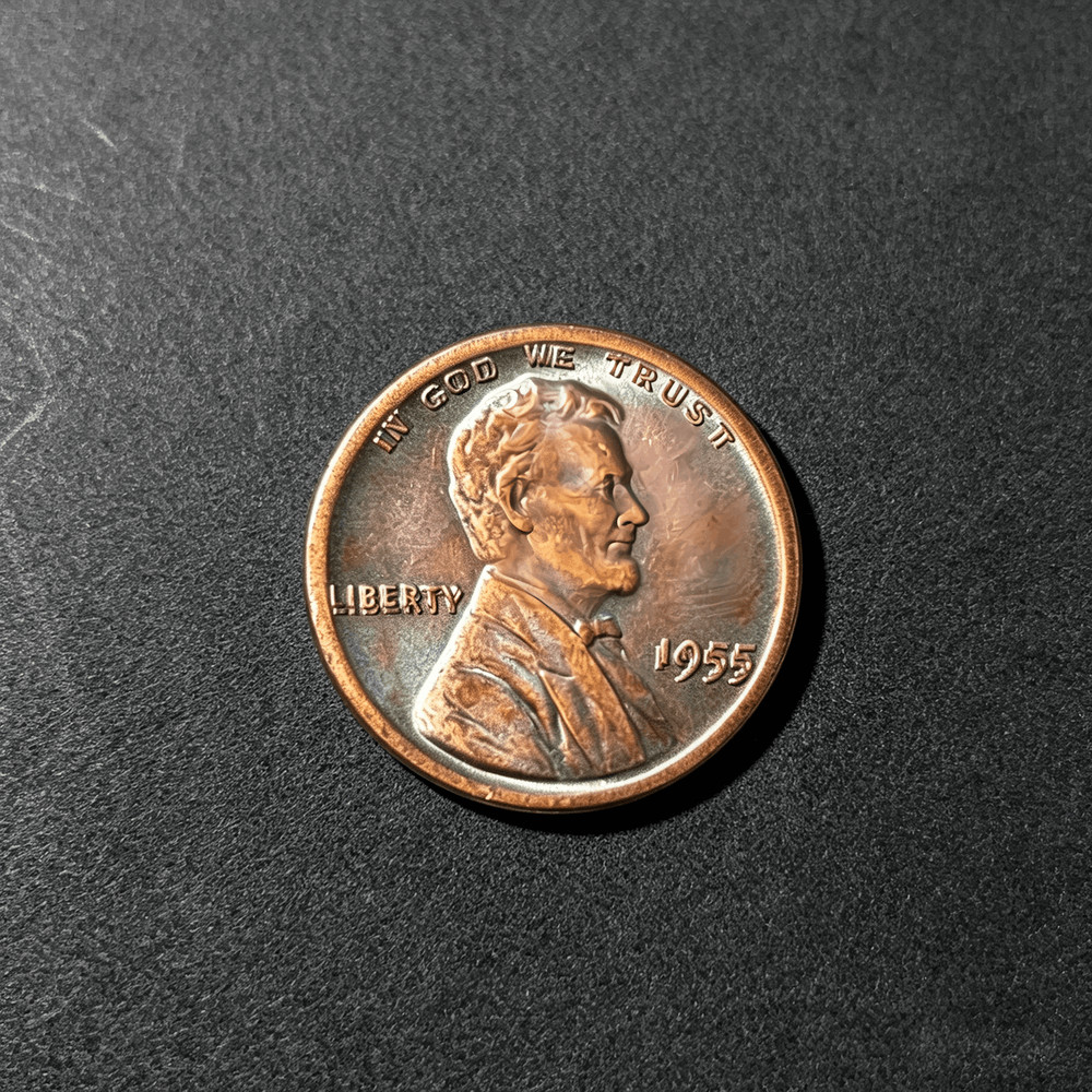 1955 DDO Lincoln Wheat As shown in the figure