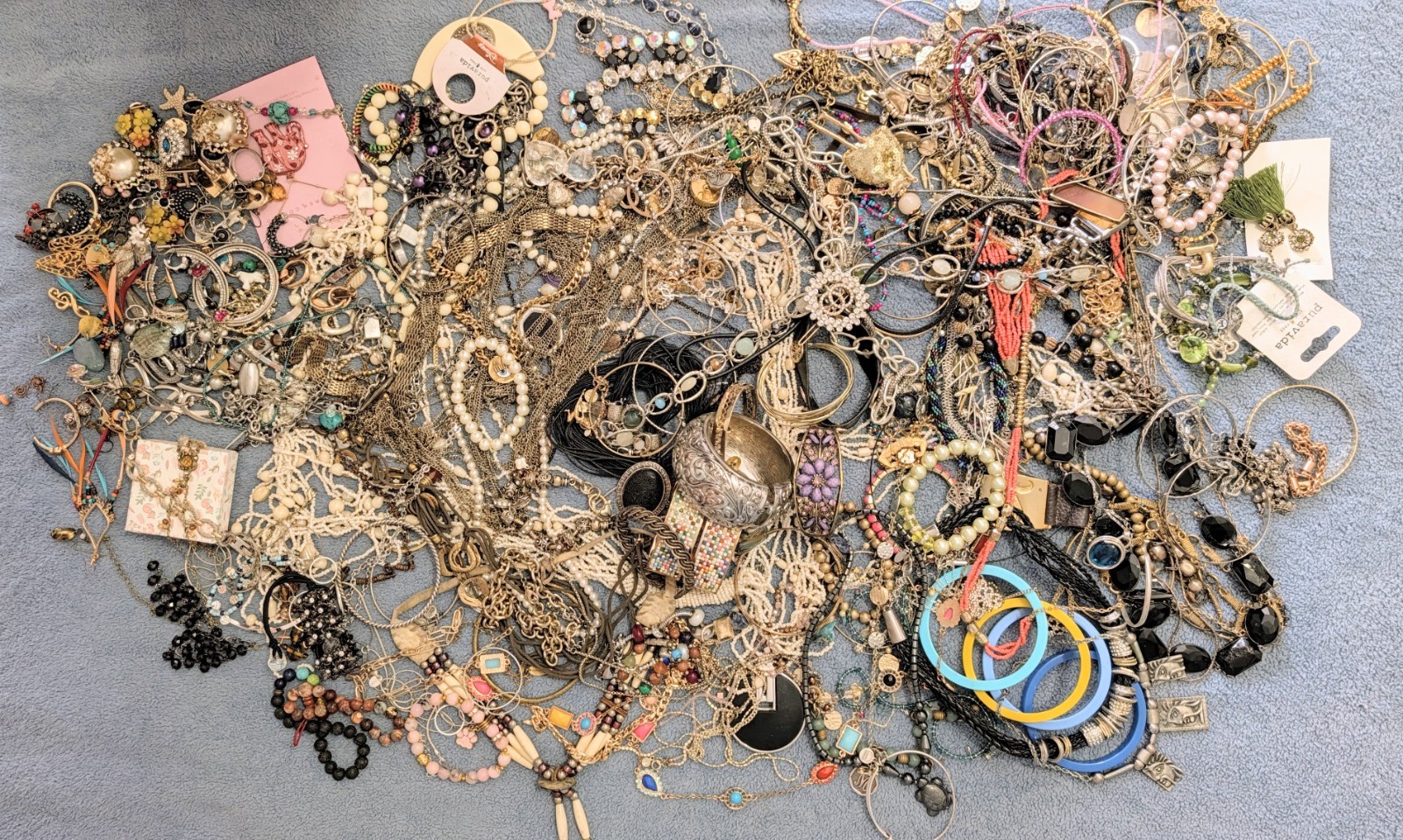 Huge 10 Lb+ Destash Large Mixed Jewelry Lot All Wearable Vintage To Now