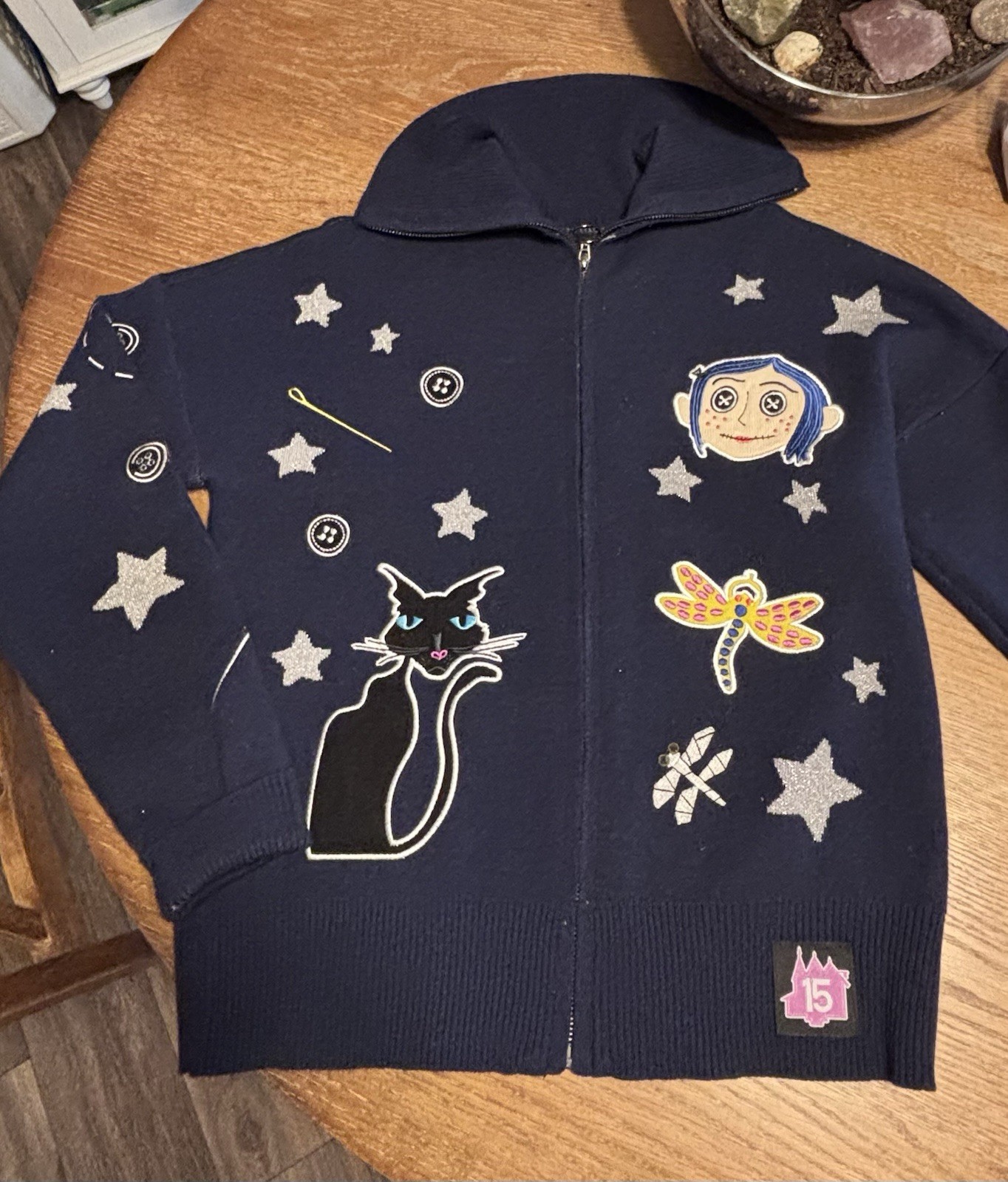 Coraline 15th Anniversary Zip-Up Sweater - RARE Laika BoxLunch
