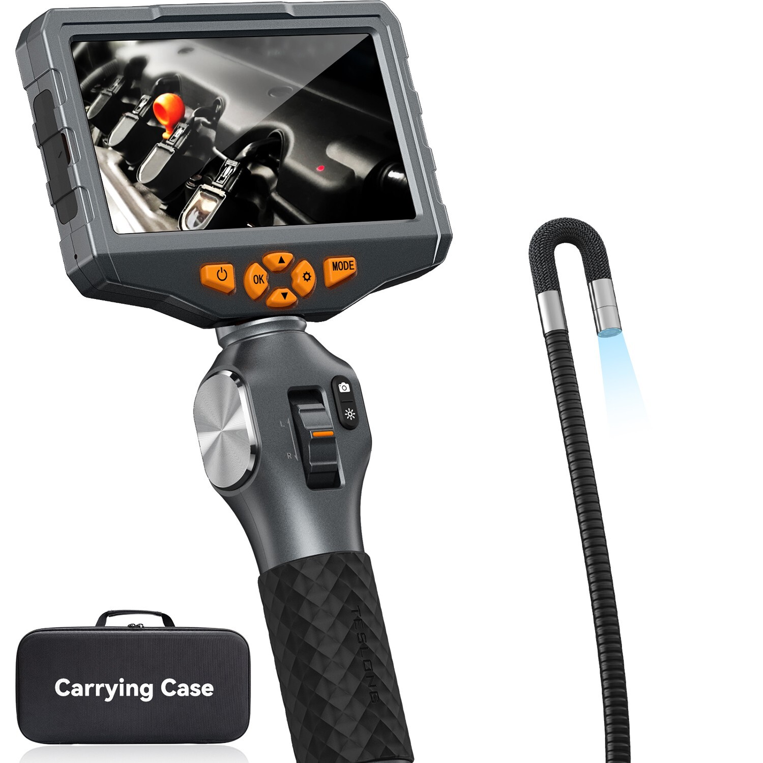 Teslong Automotive Inspection Camera 8.5MM Borescope Articulating Endoscope 32GB