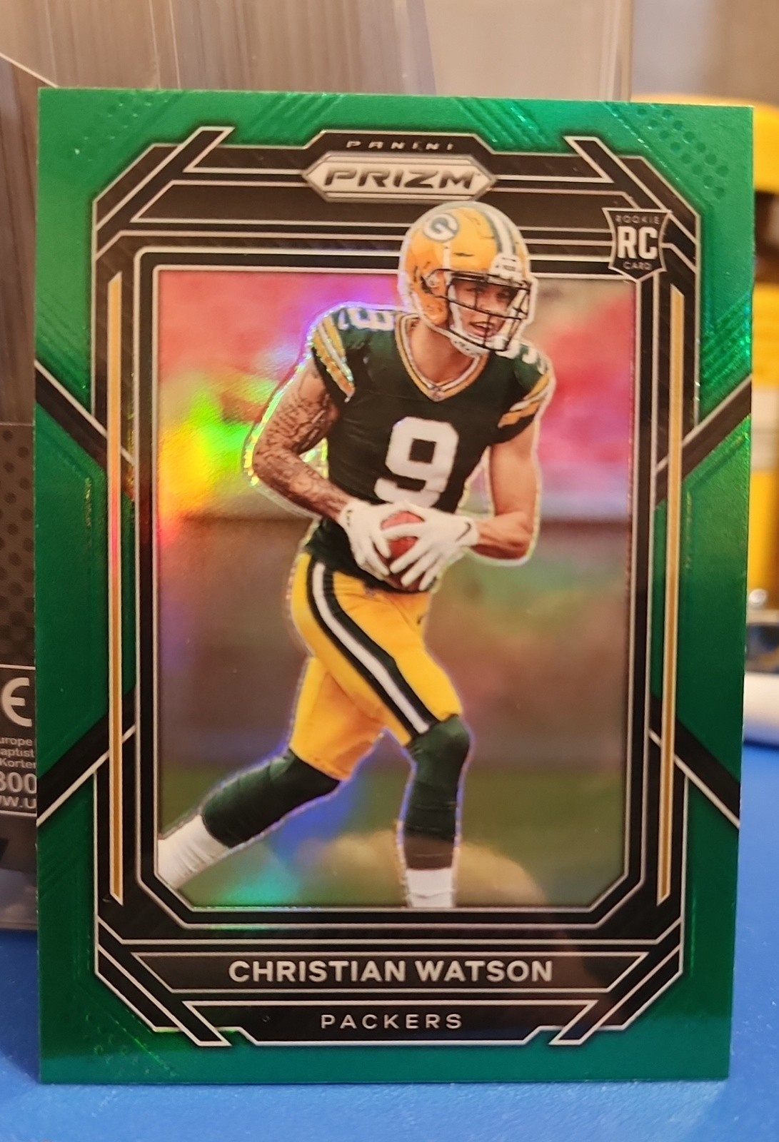 2022 Panini Prizm - Rookies Christian Watson #314 Green Prizm (RC)