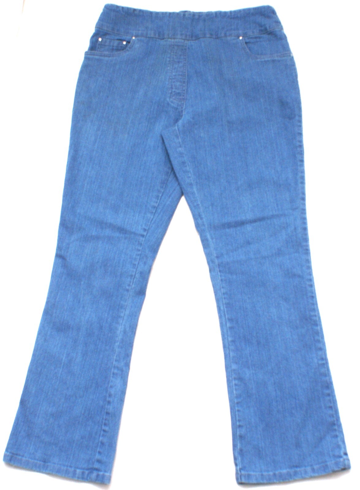 Blair Women\'s Elastic Waist Pull-On Blue Jeans Denim Pants Size 12 (31X29)
