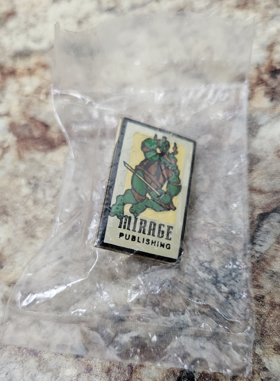Leo Pin Teenage Mutant Ninja Turtles 1992 Mirage Leonardo Sealed Made In USA Leo Pin Teenage Mutant Ninja Turtles 1992 Mirage Leonardo Sealed Made In USA
