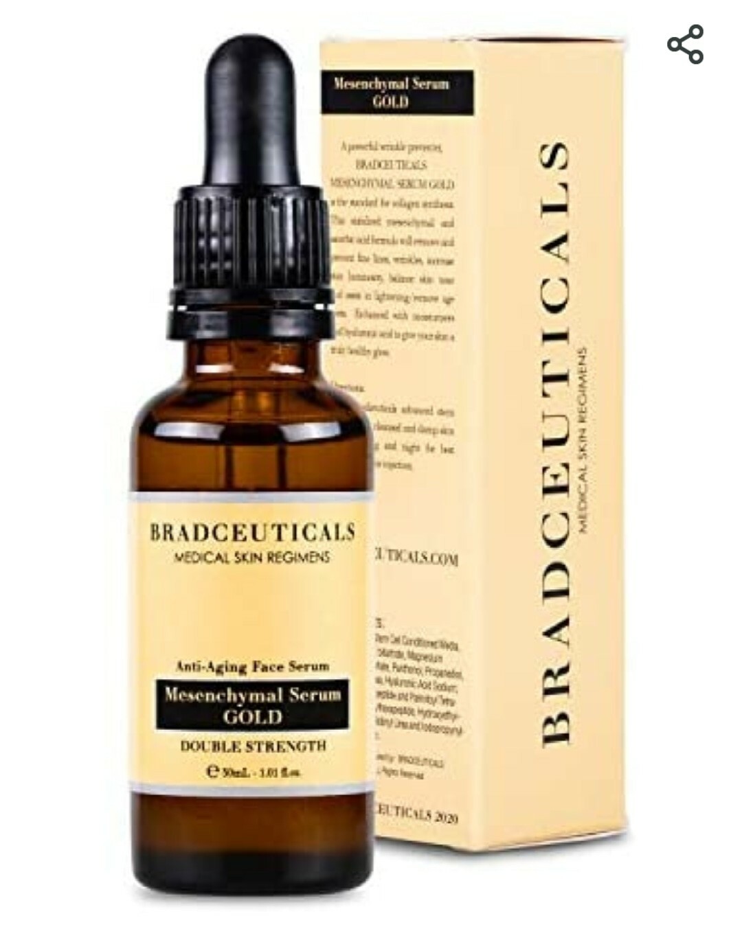 Gold Mesenchymal Gold Stem Cell Serum by Bradceuticals
