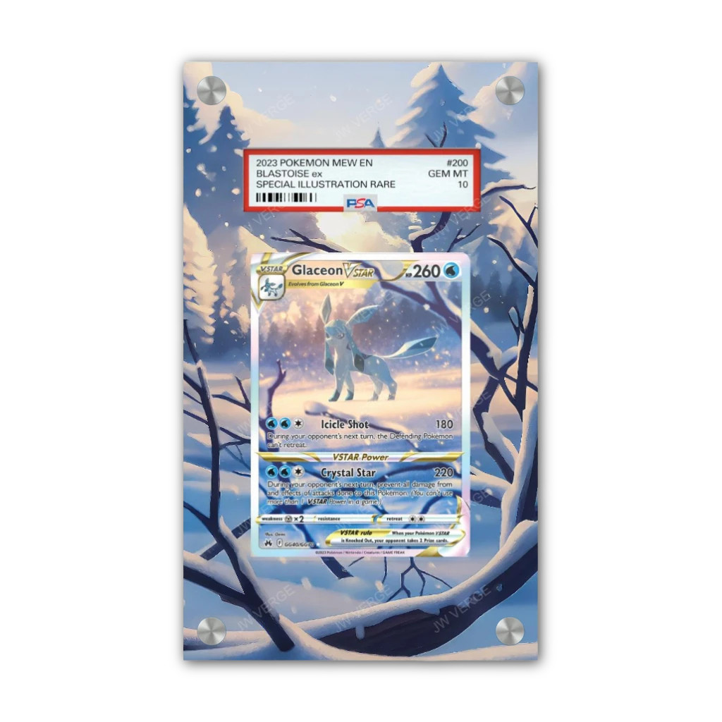Glaceon Vstar GG40/GG70 - PSA Pokémon Extended Artwork Display Case