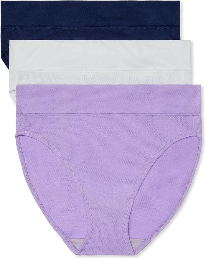 Warner\'s Women\'s Blissful Benefits Dig-free Breathable Microfiber Hi-cut 3-pk-M Warner\'s Women\'s Blissful Benefits Dig-free Breathable Microfiber Hi-cut 3-pk-M