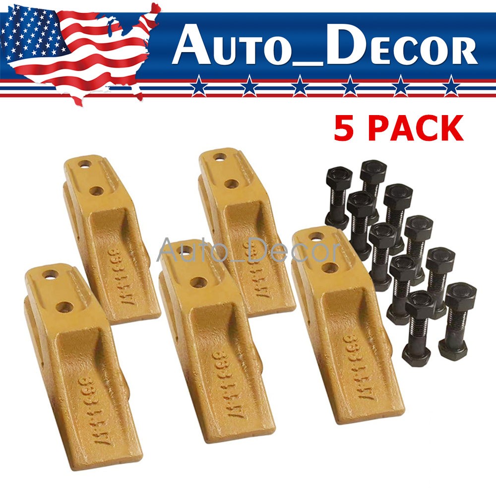 5PK 6684447 Skid Steer Mini Ex Bucket Uniteeth Trenching Bucket Teeth w/Hardware