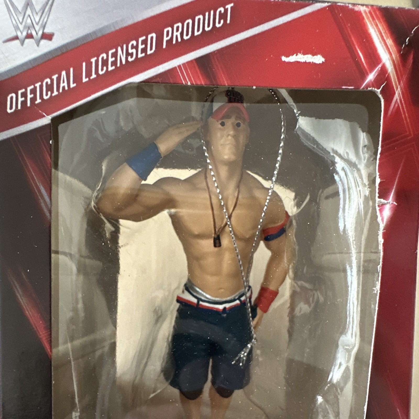 WWE John Cena Rare Boxed Hanging Christmas Ornament Multicolor 2017 WWE John Cena Rare Boxed Hanging Christmas Ornament Multicolor 2017