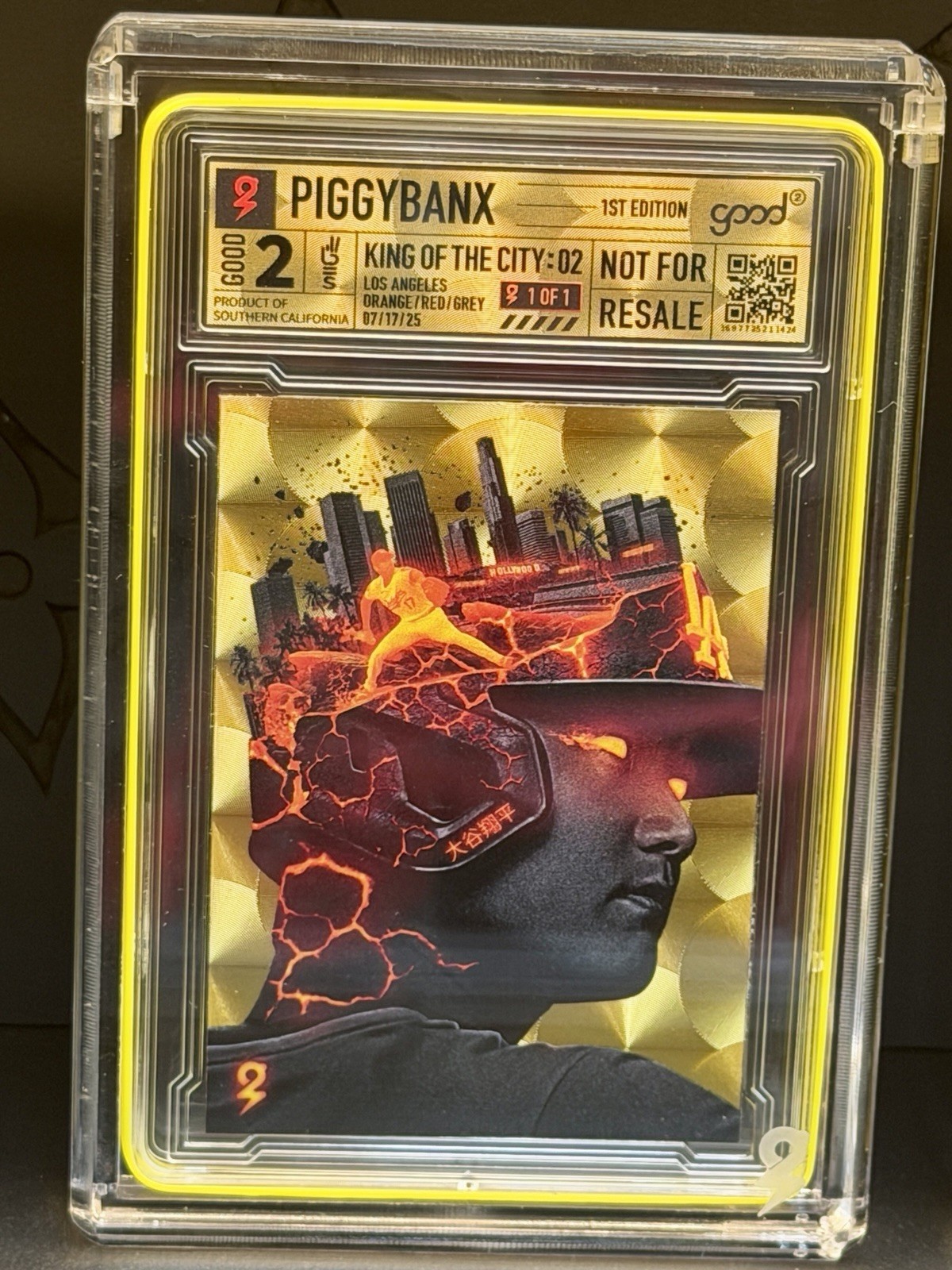 Piggybanx Piggy Banx KING OF THE CITY: 02 Gold Record 1/1 Art Shohei Ohtani PMG