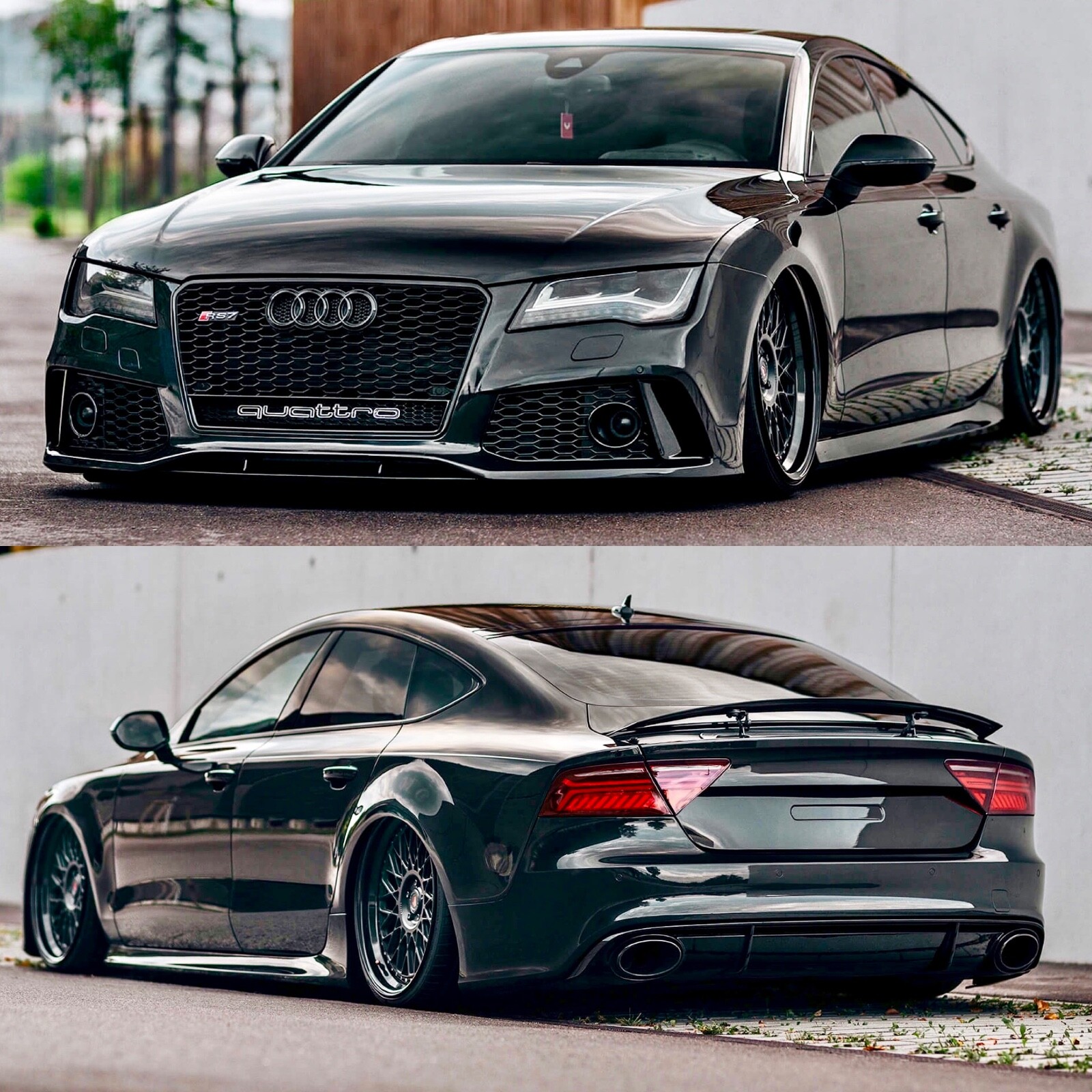BKM RS7 Style Aftermarket Body Kit Front Bumper, Rear Diffuser fits Audi A7 C7