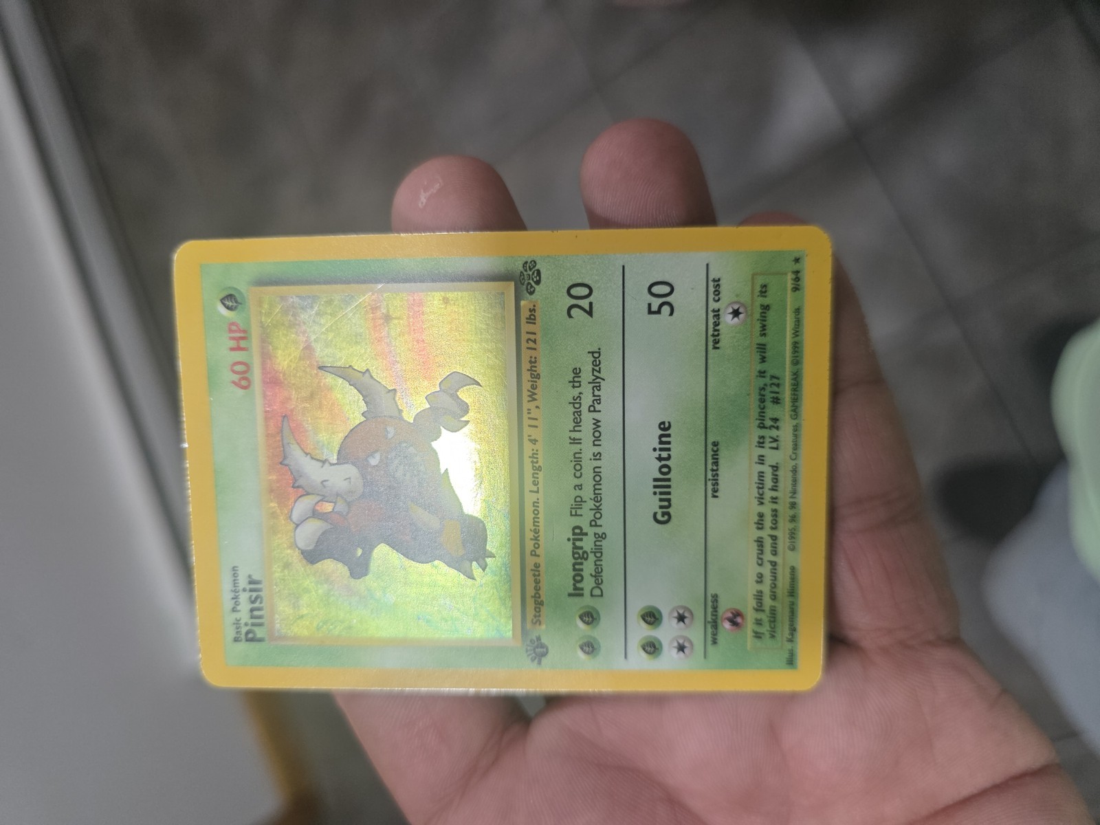 Pokemon Card Wizards of the Coast Pinsir 09/64 Jungle Holo 1st Edition MP Pokemon Card Wizards of the Coast Pinsir 09/64 Jungle Holo 1st Edition MP