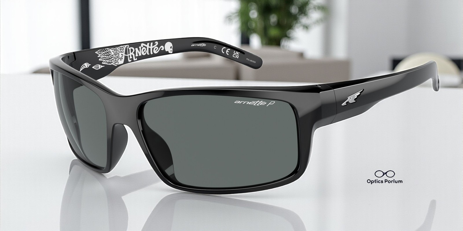 ARNETTE AN4202 226781 Fastball Black Polarized Grey 62 mm Men\'s Sunglasses