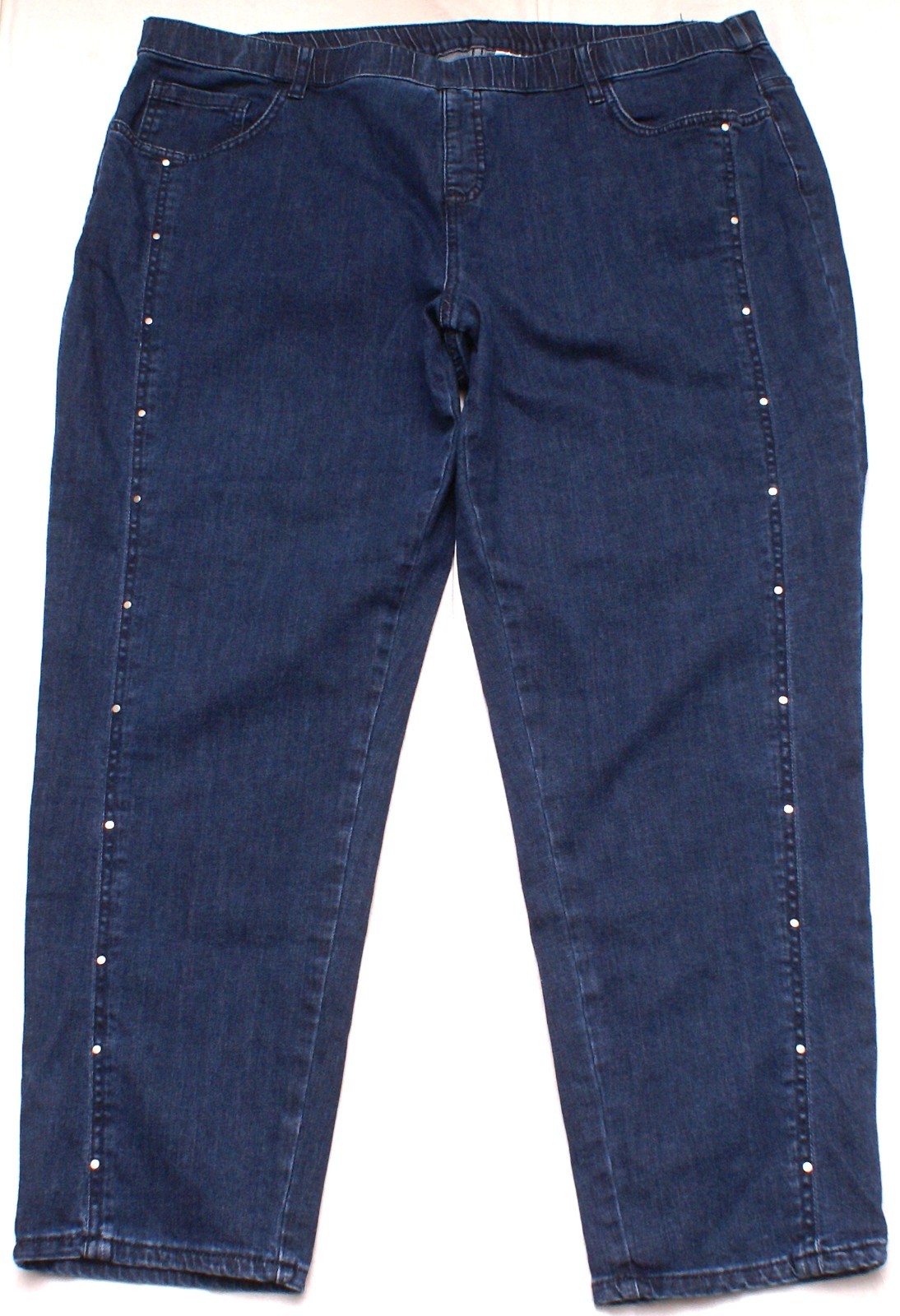 JMS Just My Size Pull On Elastic Waist Blue Jeans Denim Pants Womens 3X X 29\