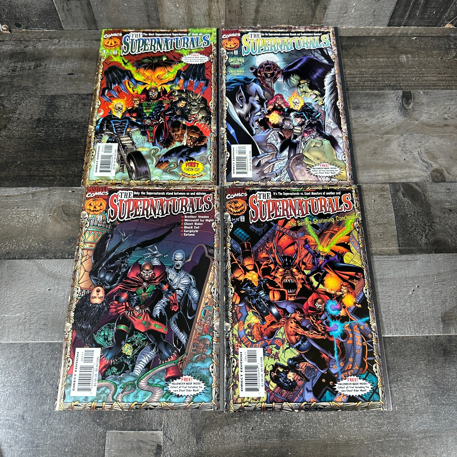 The Supernaturals #1-4 Complete Set Marvel Comics 1998 - The Supernaturals #1-4 Complete Set Marvel Comics 1998 -