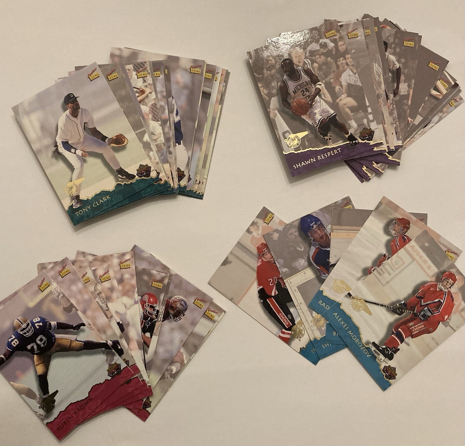1995 Signature Rookies Lot Of 55 4 Sports NBA, MLB, NFL, NHL Clean