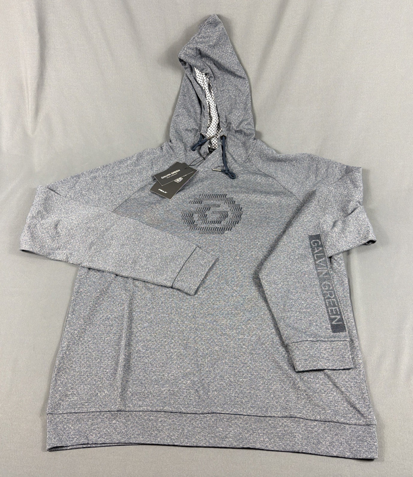 Galvin Green Golf Hoodie Desmond Insulating Large Navy Melange NWT MSRP $149