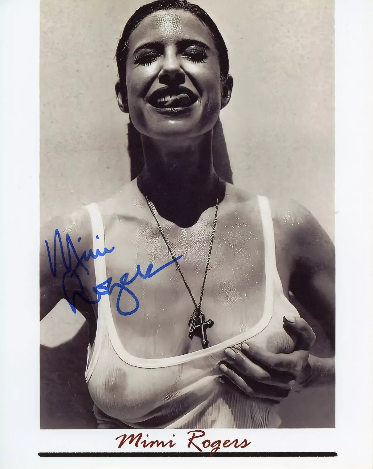 MIMI ROGERS 8.5X11 SIGNED PHOTO AUTOGRAPH ORIGINAL MODEL PINUP SIGNATURE REPRINT MIMI ROGERS 8.5X11 SIGNED PHOTO AUTOGRAPH ORIGINAL MODEL PINUP SIGNATURE REPRINT