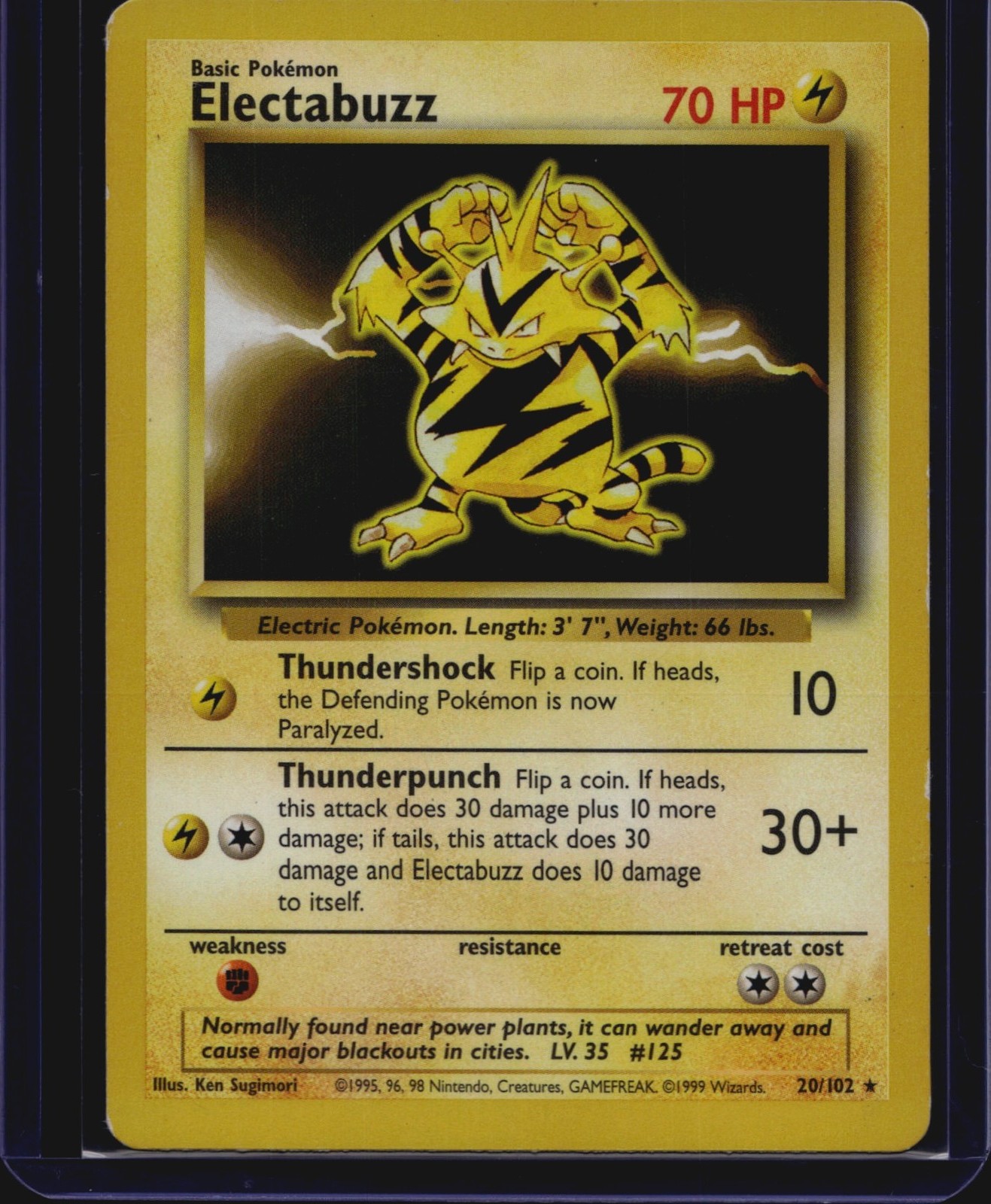 Pokémon TCG Base Set Electabuzz 20/102 MP