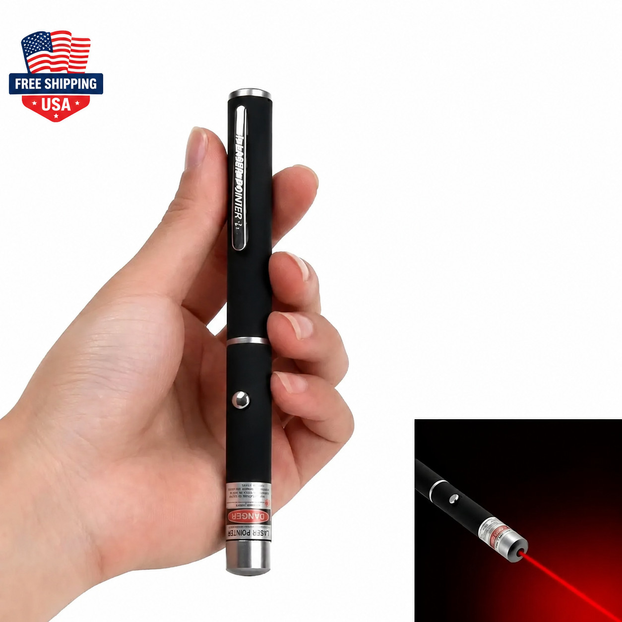 New Strong 900Mile 5 m W 532nm Red Laser Visible Beam Light Lazer