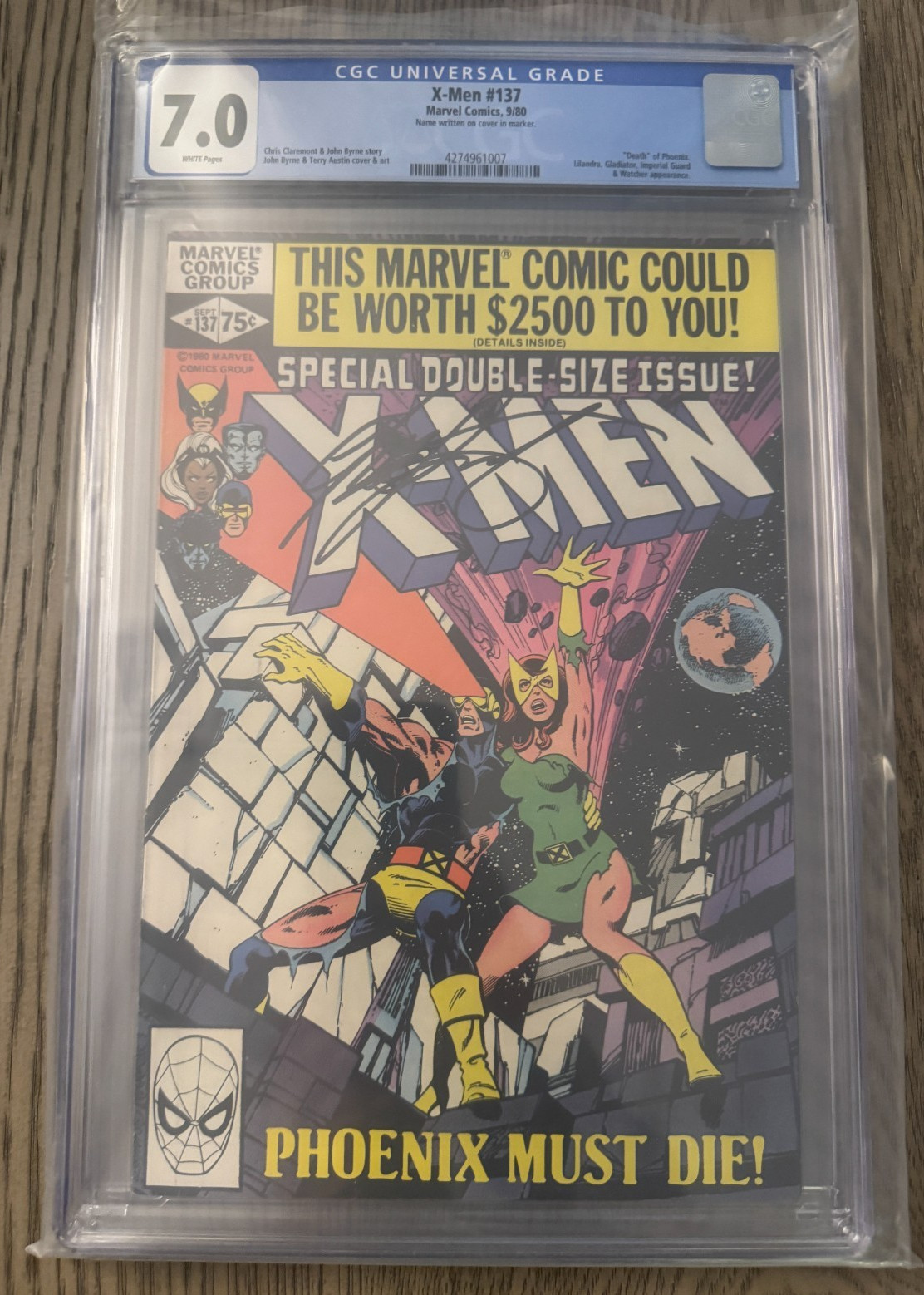 Uncanny X-Men #137 - 7.0 WHITE - Claremont Signed