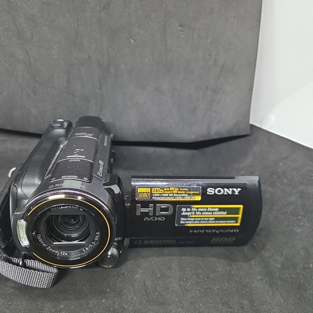 Sony HDR-XR520V Handycam Black Video Camera/Camcorder HD AVCHD 12.0MP Working 