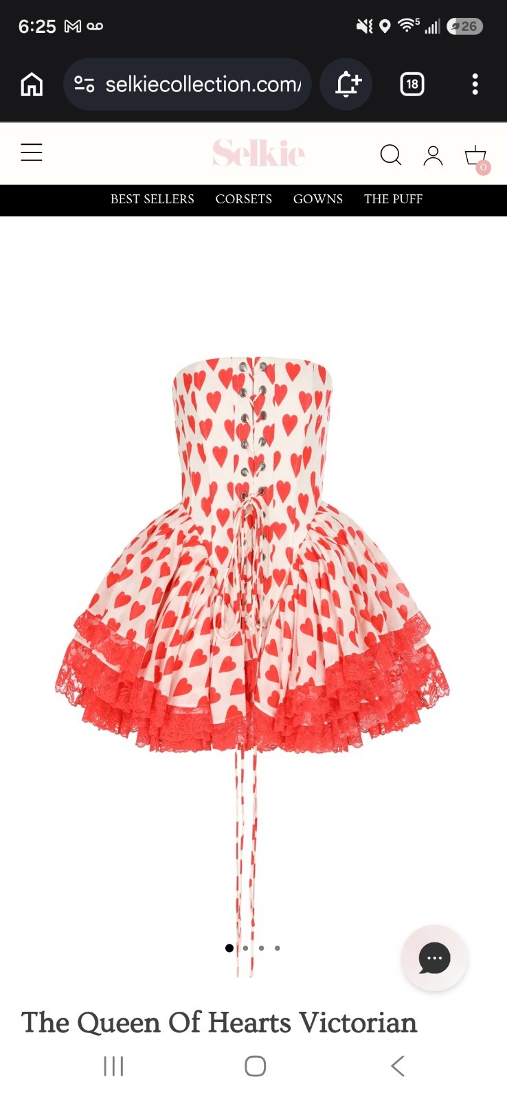 Queen of hearts corset dress selkie size 2x