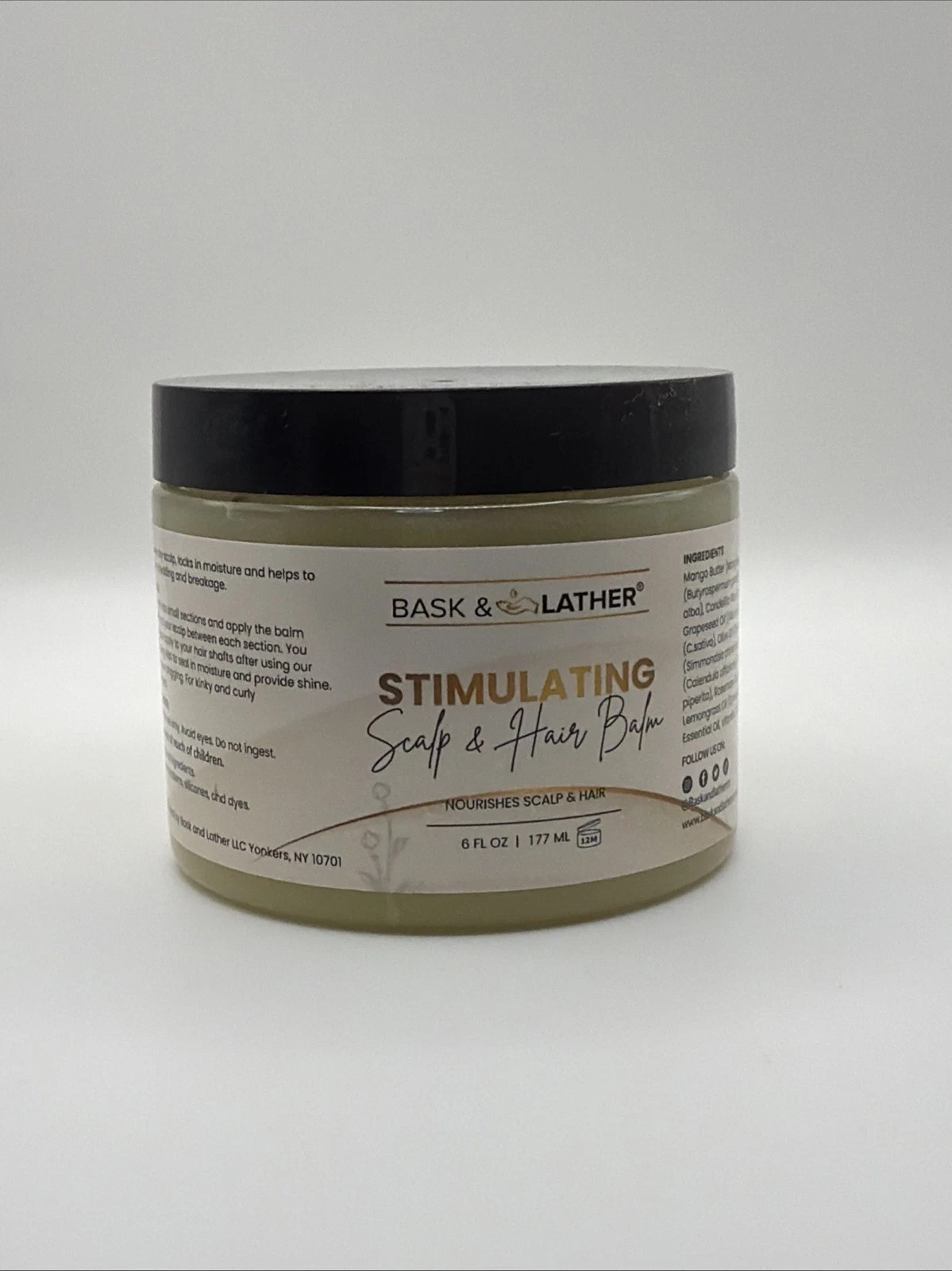 Bask and Lather Stimulating Scalp and Hair Balm for Hair Growth ！-
