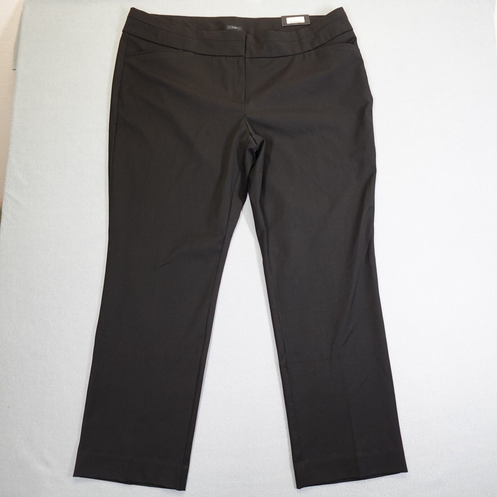 Worthington Dress Pants Women 22W Black Slim Fit Career Workwear Trousers Worthington Dress Pants Women 22W Black Slim Fit Career Workwear Trousers