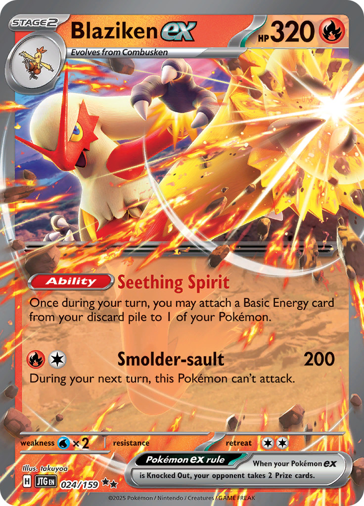 Blaziken ex 024/159 - Journey Together - Pokemon TCG - Double Rare