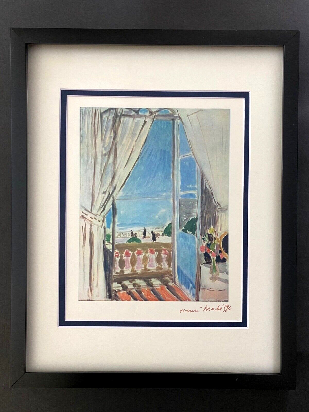 HENRI MATISSE VINTAGE 1948 AWESOME SIGNED PRINT FRAMED READY TO HANG