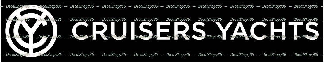 Cruisers Yachts -Outdoor Sports- Car/SUV/Truck Vinyl Die-Cut Peel N\' Stick Decal