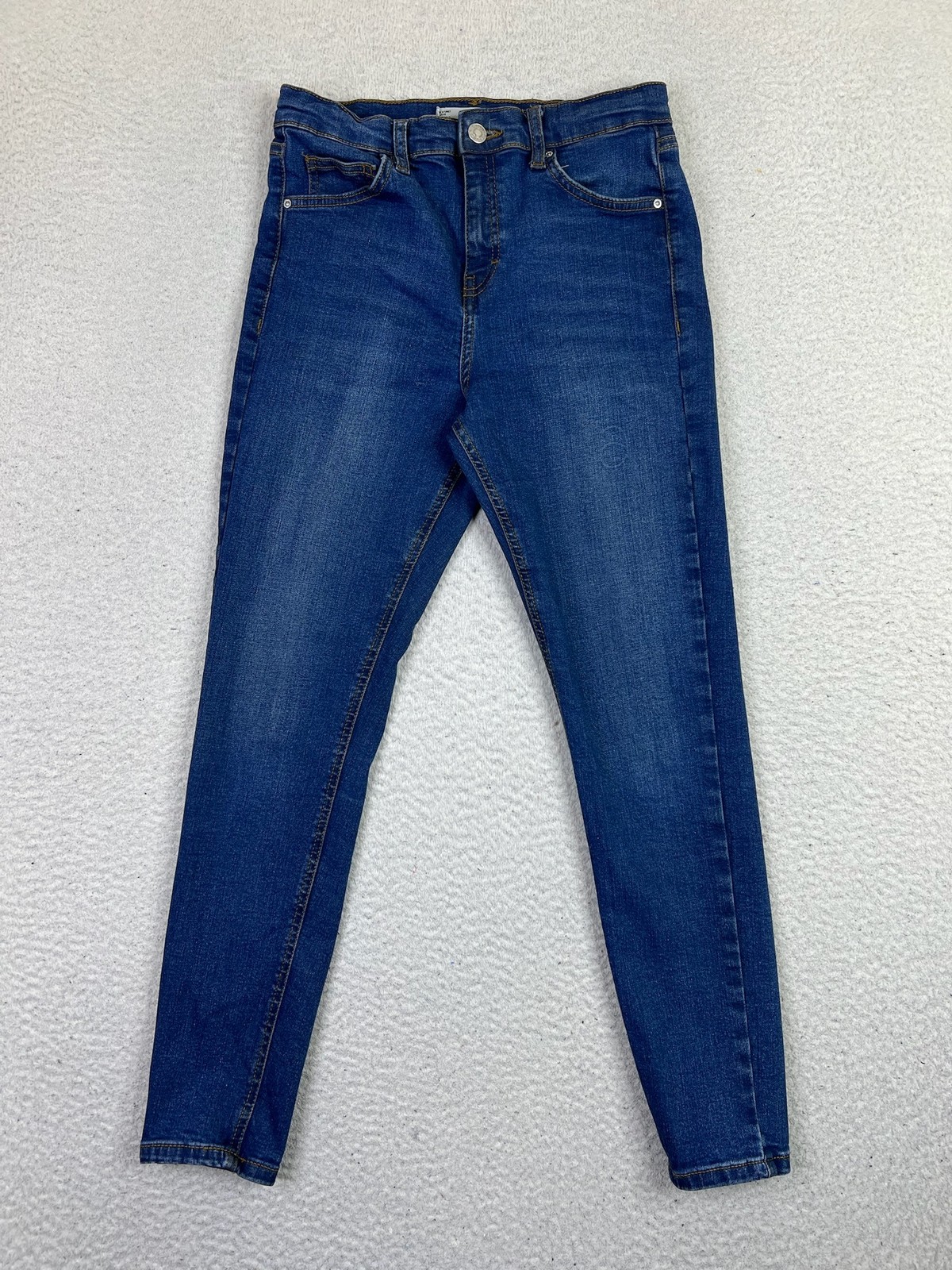 Topshop Moto Jamie Skinny Jeans Womens 28 Blue Mid Rise Stretch Denim 02K04MIND Topshop Moto Jamie Skinny Jeans Womens 28 Blue Mid Rise Stretch Denim 02K04MIND