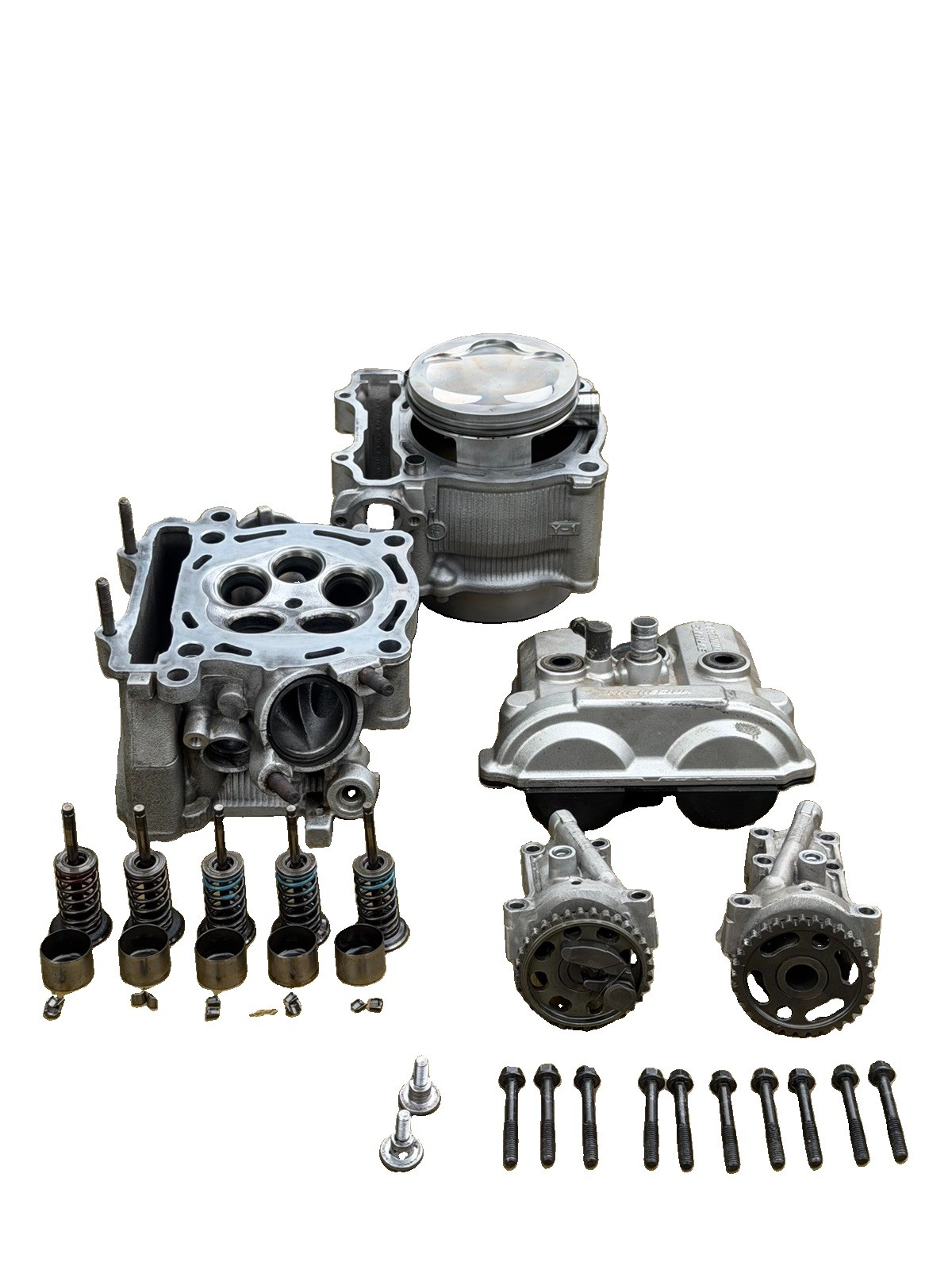 ✅ 2004-2013 Yamaha Yfz450 Oem Top End Cylinder Head Jug Piston Cams Valves