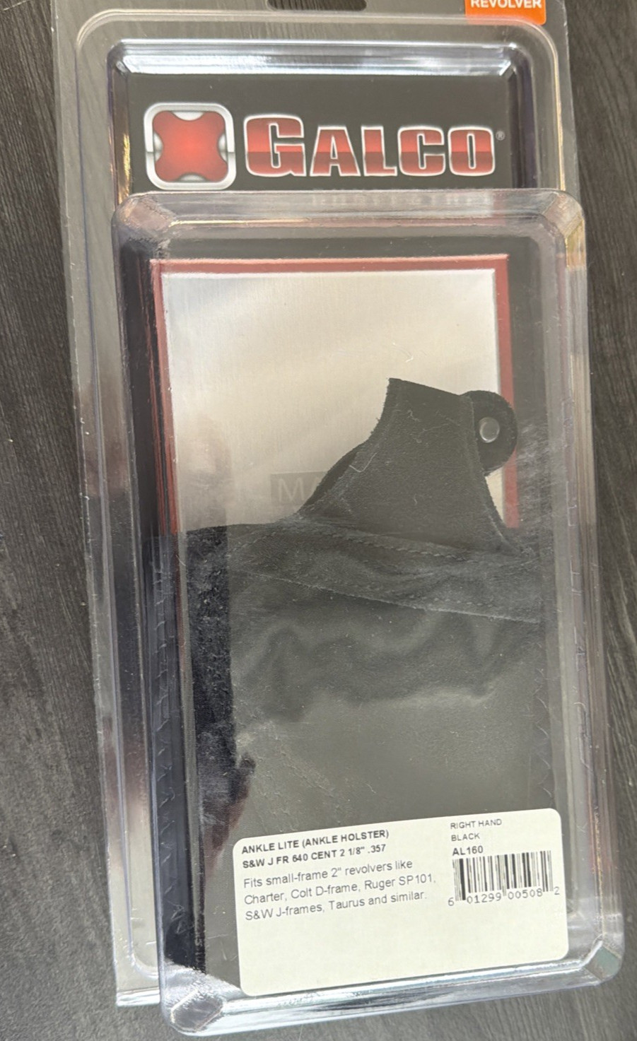 GALCO Ankle Lite Holster S&W Right Hand Black AL160