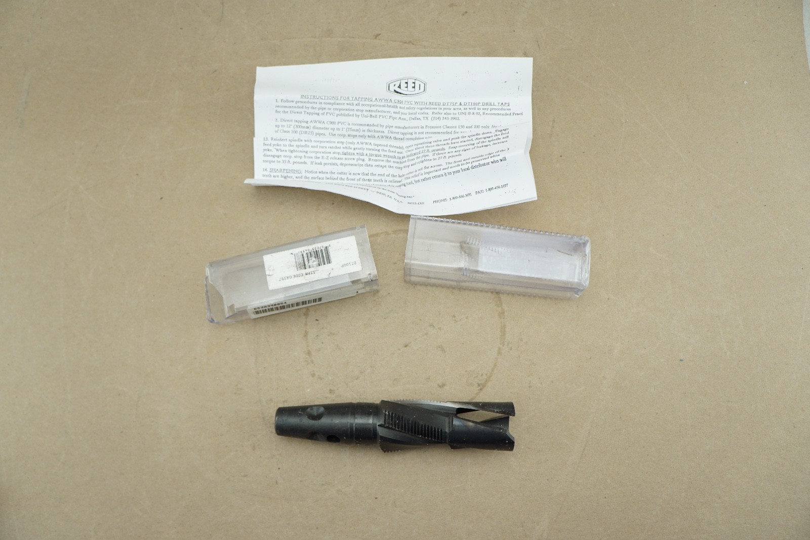 New Reed DT100P Water Service Drill Tap 1\ New Reed DT100P Water Service Drill Tap 1\