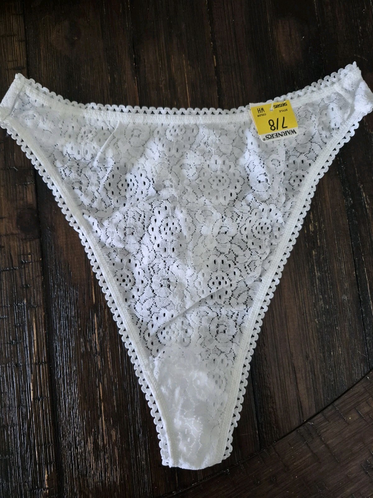 Vtg Warner\'s Ice Flowers Lingerie Style # 56585 Size 7/8 White Lace Panty New Vtg Warner\'s Ice Flowers Lingerie Style # 56585 Size 7/8 White Lace Panty New