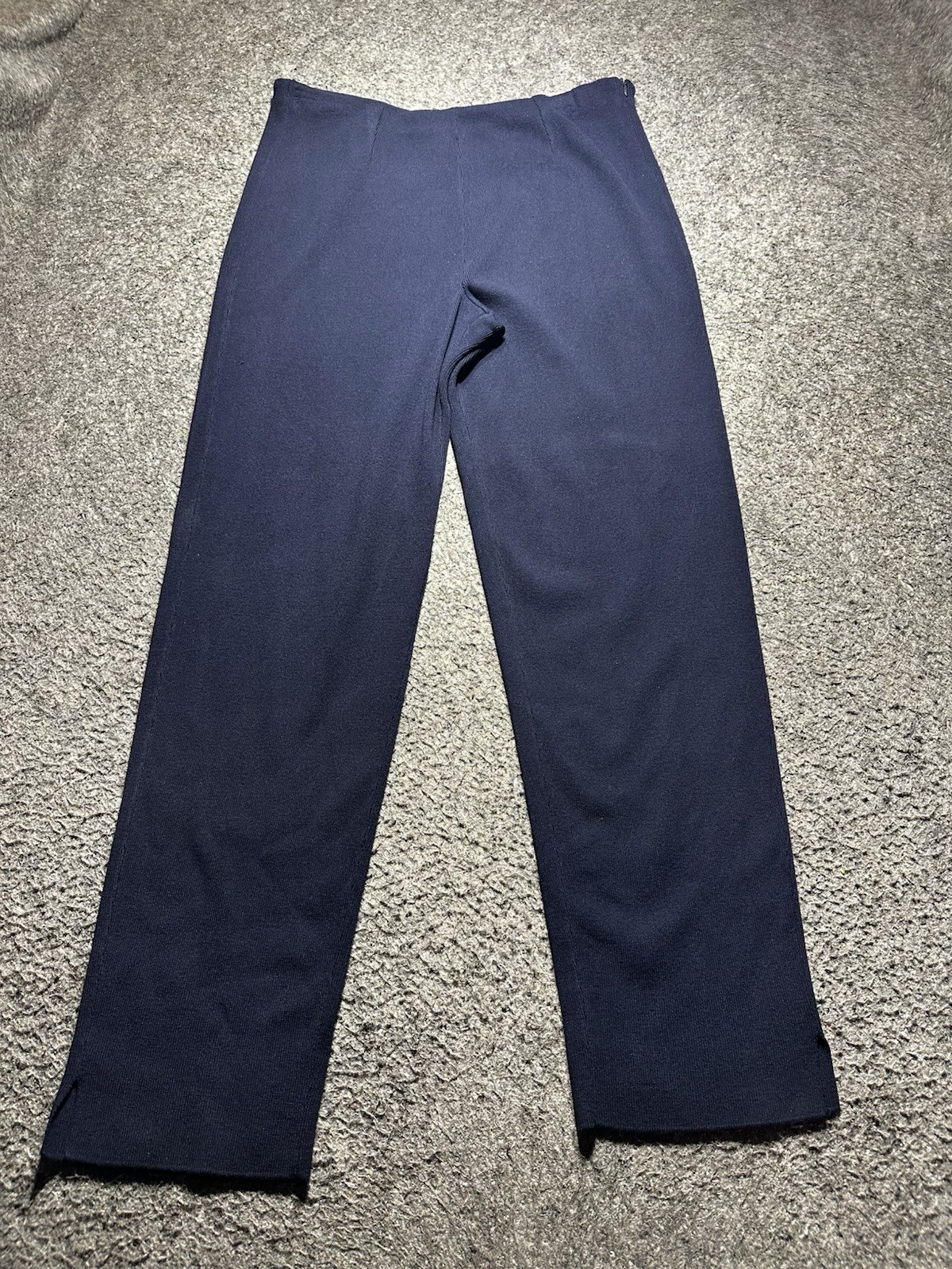 Carmen Marc Valo Womens Blue Knit Dress Pants Sz 10 Workwear, Dress Pants B-1